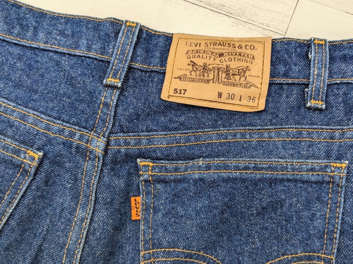 半額】 ブーツカット デニムパンツ 517 リーバイス LEVI'S 90s