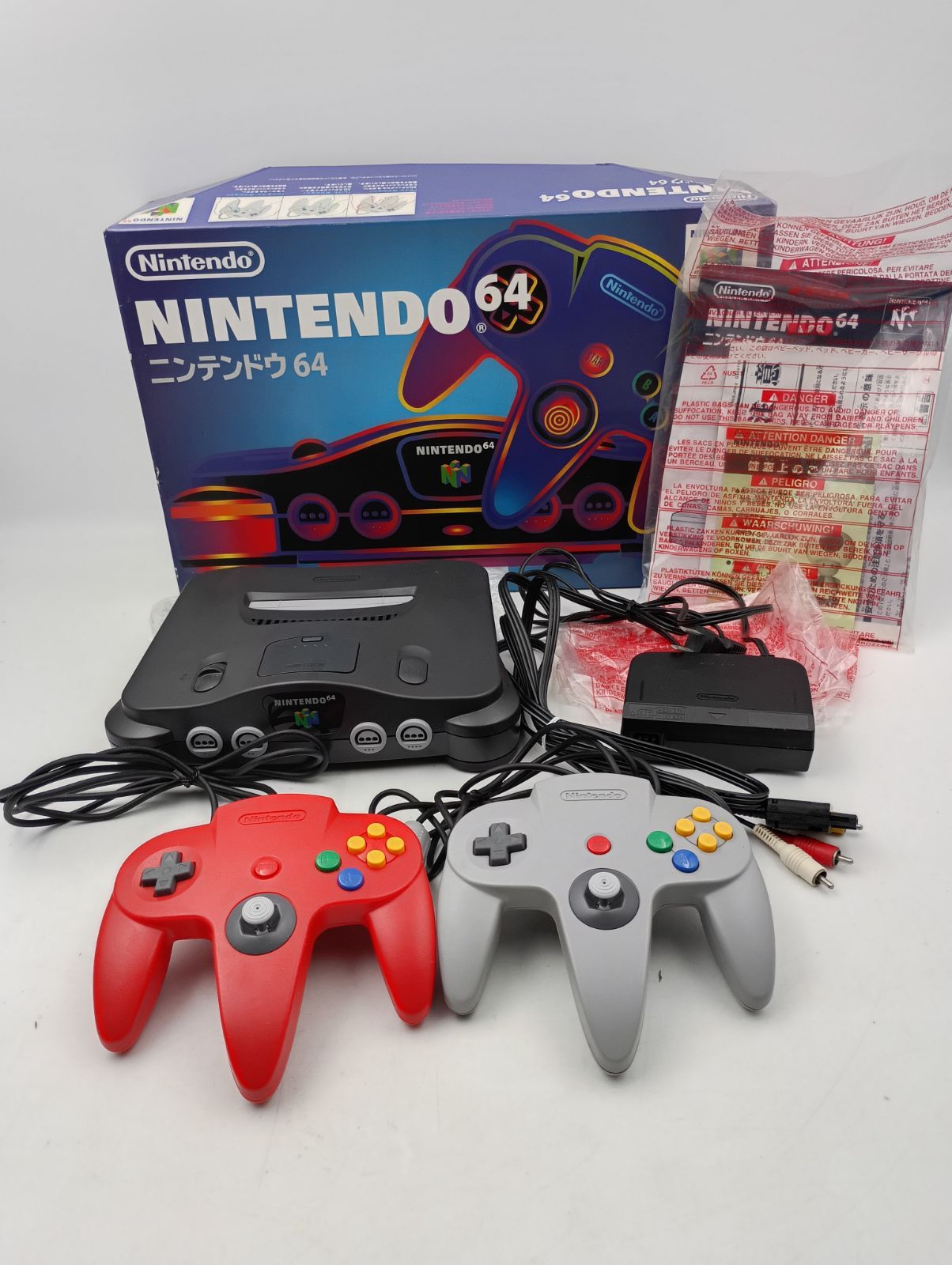 K-1528 NINTENDO64 本体 ACケーブル 予備コントローラー付き 動作 済み