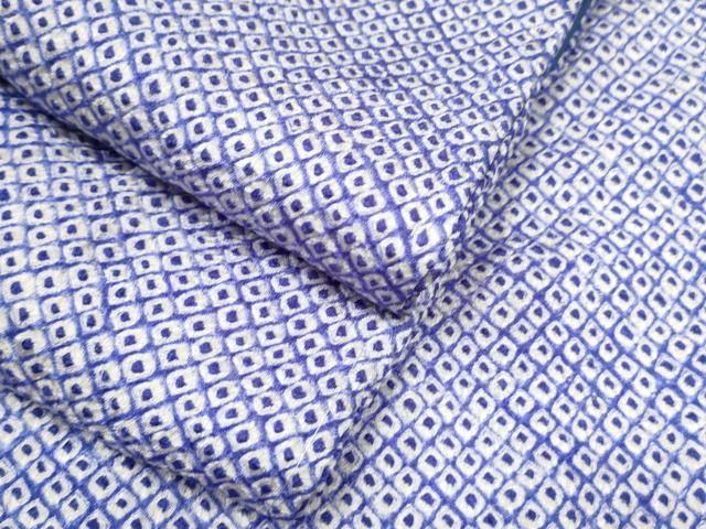 平和屋着物○大変加工の良い総絞り小紋 正絹 逸品 未使用 CAAQ9575th