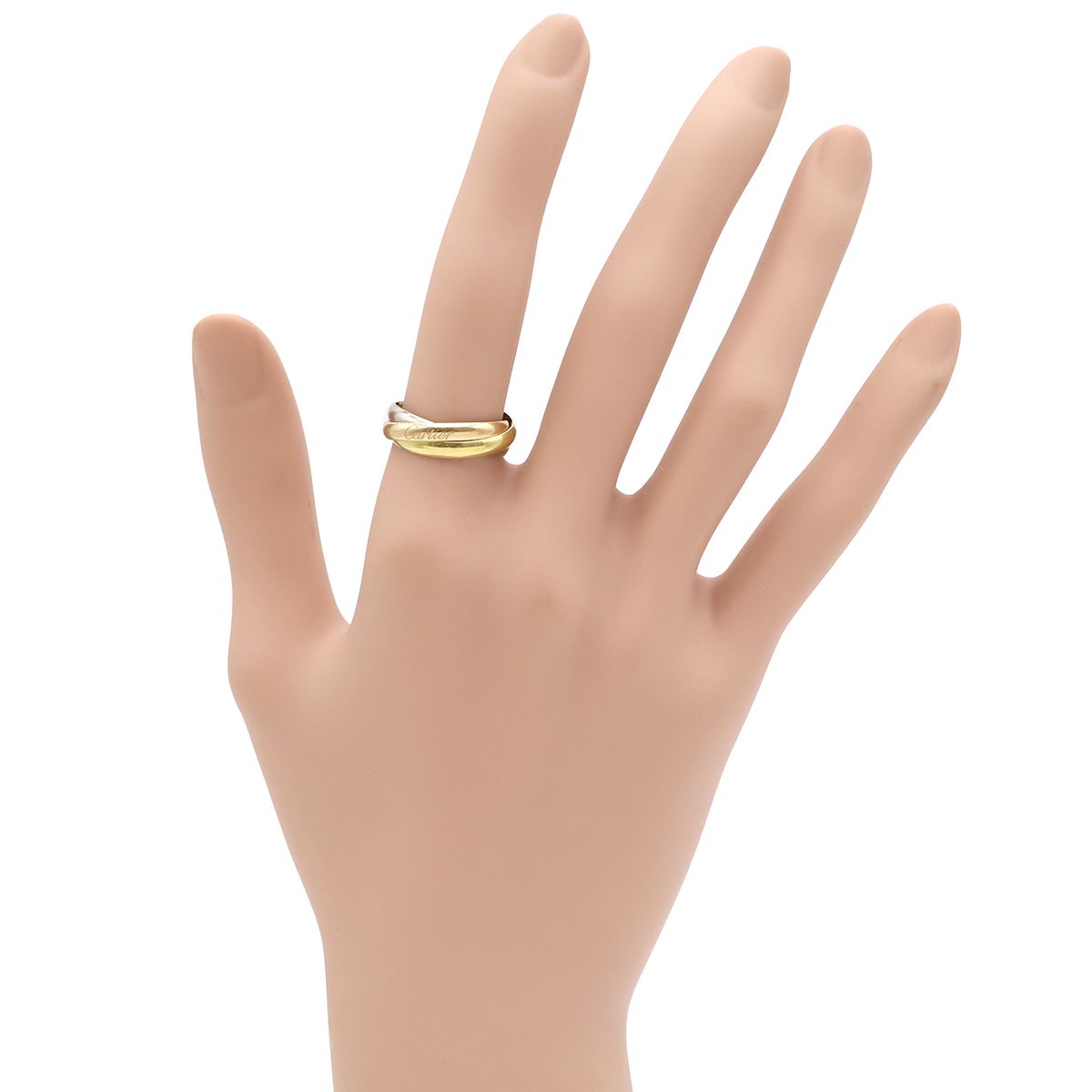 カルティエ Cartier リング 指輪 トリニティSM K18WG K18YG