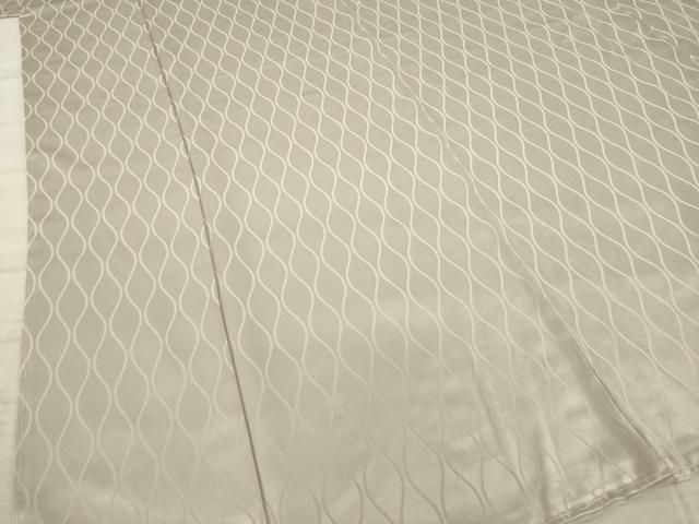 平和屋着物○上質な色無地 花地紋 蜂蜜色 正絹 逸品 AABC1728ph