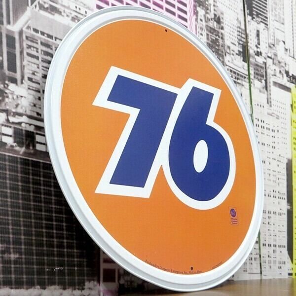 ユノカル社 76 ブリキ看板 アメリカン 正規ライセンス品 メタル製 UNION UNION 76 ラウンドメタルサイン 看板 アメリカン雑貨 - メルカリ