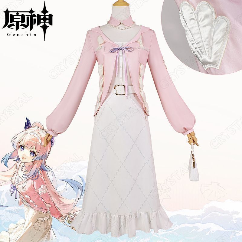 新品未使用原神 珊瑚宮心海 コスプレ衣装 コラボ シ原神 げん