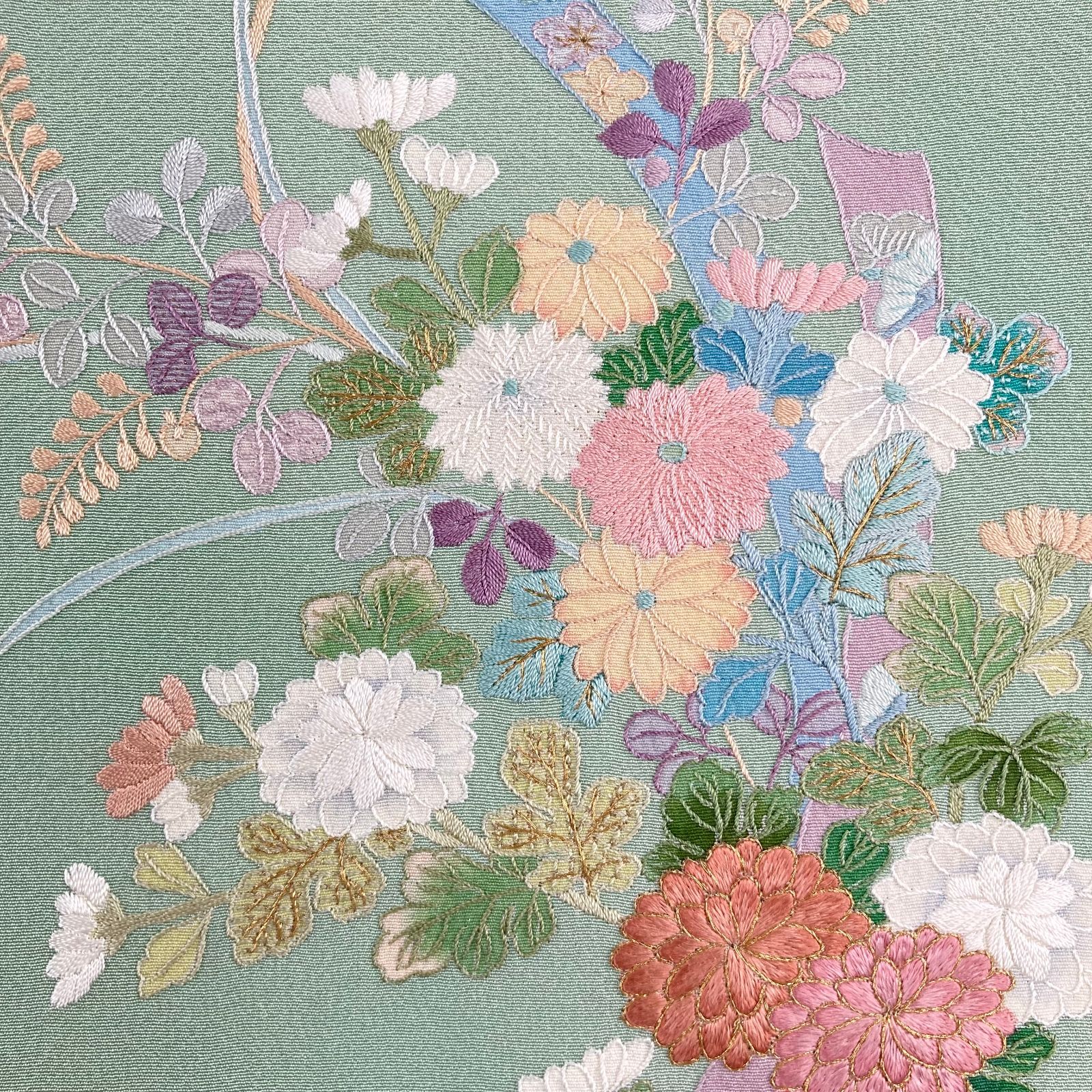 平和屋着物●訪問着　江戸小紋　角通し　暈し染め　正絹　逸品　AABB1303np 平和屋着物○訪問着 江戸小紋 角通し 暈し染め 正絹 逸品 AABB1303np