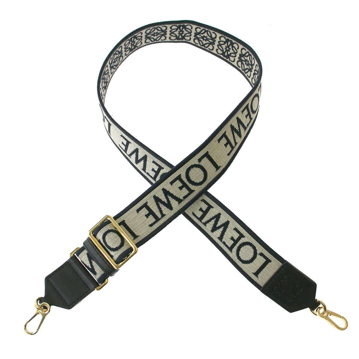 LOEWE ロゴ入りキャンバスストラップ