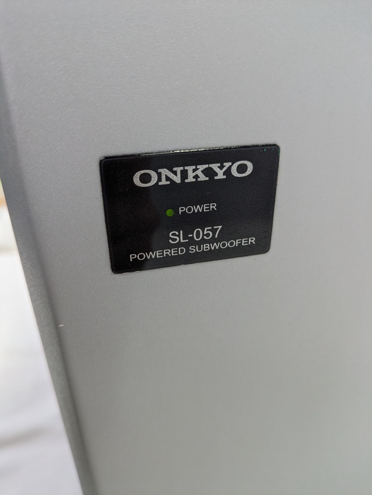 動作良好】ONKYO・オンキヨー・SL-057・サブウーファー・アンプ内蔵