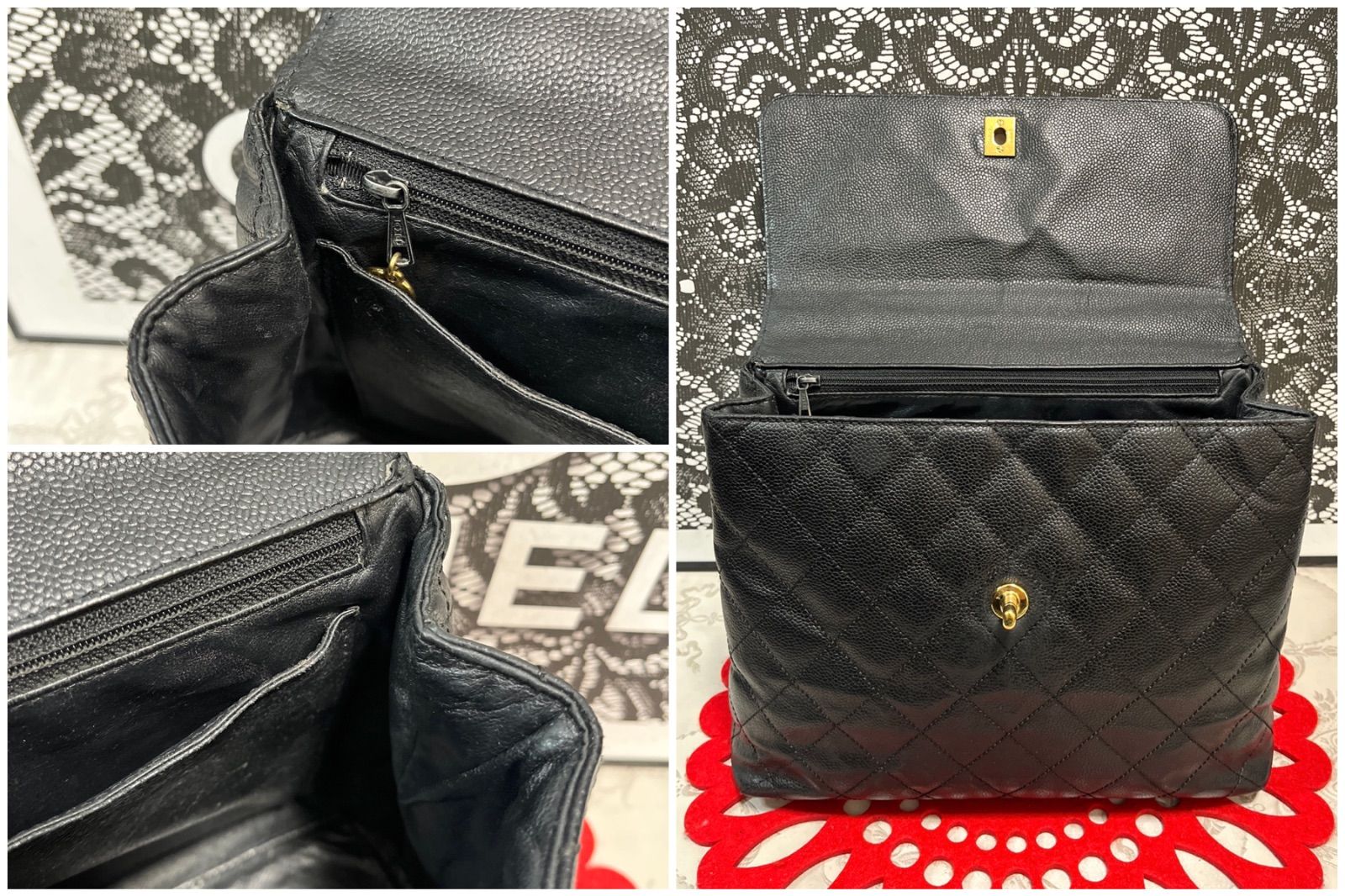 極上美品 シャネル CHANEL ケリーバッグ ハンドバッグ マトラッセ 042 極上美品 シャネル CHANEL ケリーバッグ ハンドバッグ