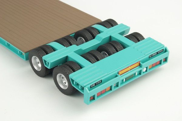  プラッツ ケンクラフト 1 50 16輪 中低床重量物運搬用トレーラ ライトグリーン 完成品 佐川急便 その他 ミニカー
