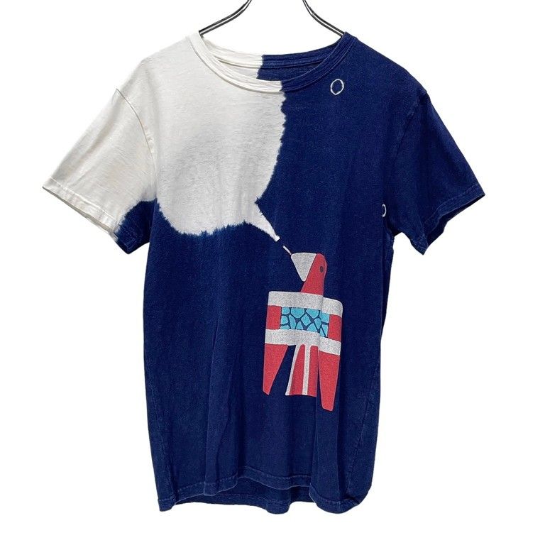 KAPITAL 17SS サンダーバードスモーキングパターンタイダイ染めTシャツ ネイティブインディアン カットソー キャピタル KAPITAL 17SS サンダーバードスモーキングパターンタイダイ染めTシャツ