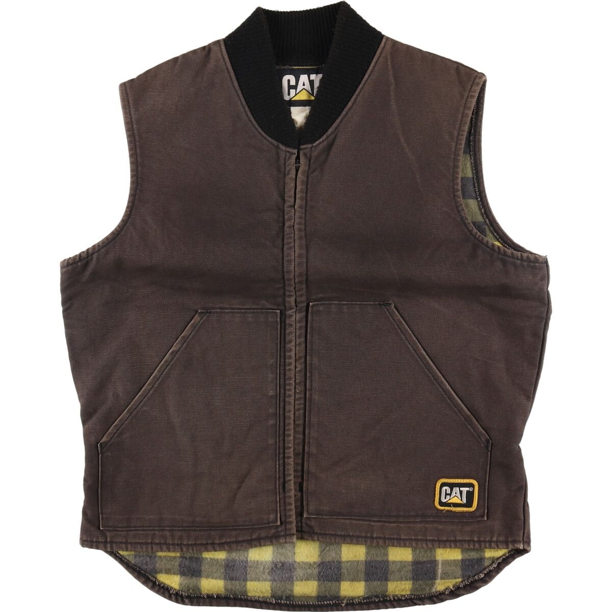 90s CATERPILLAR ダックベスト ヴィンテージ CAT 古着 90年代 CATERPILLAR ダックベスト メンズXL相当