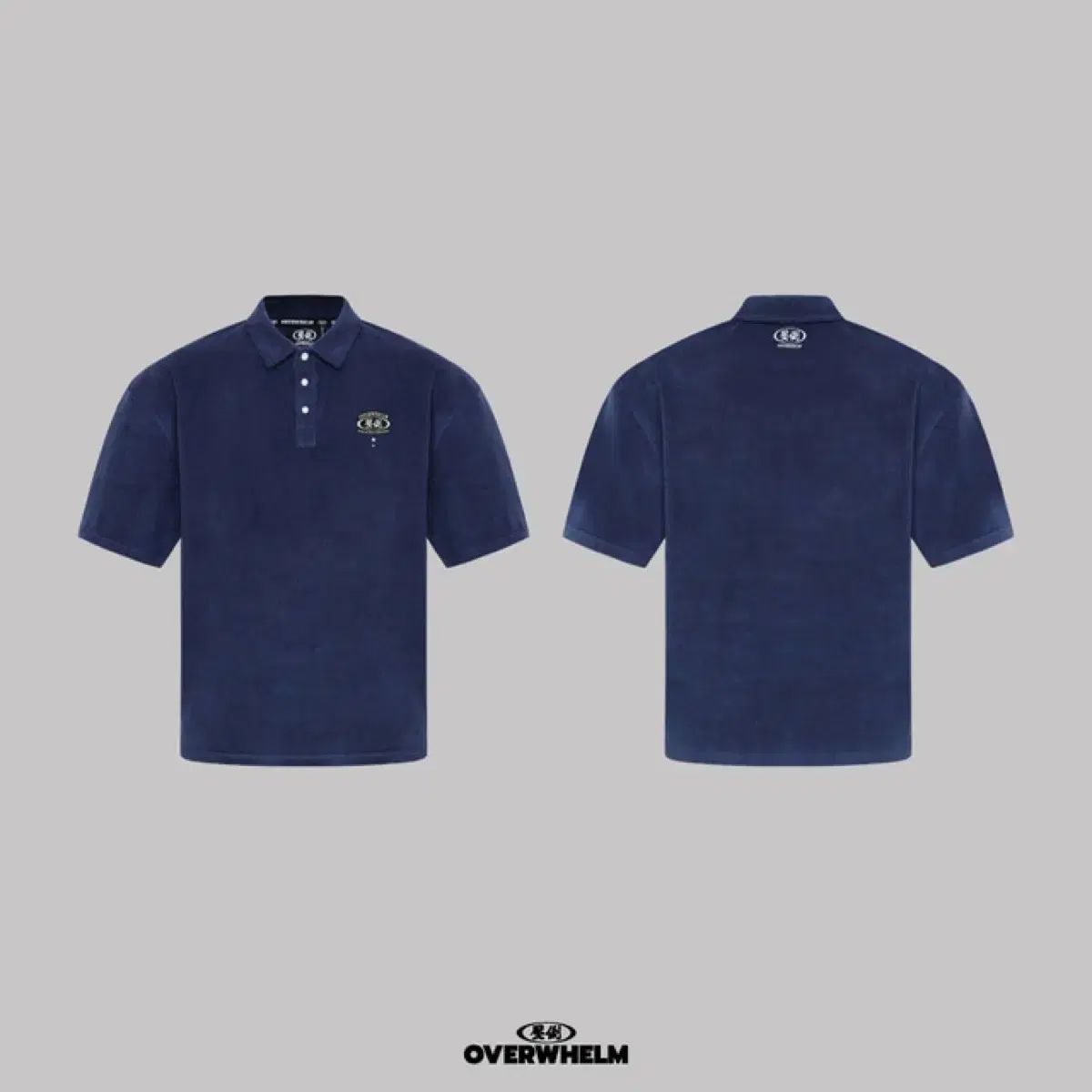 M 圧倒する ビッグロゴ タオルペーパー 高品質 オーバーフィット 襟