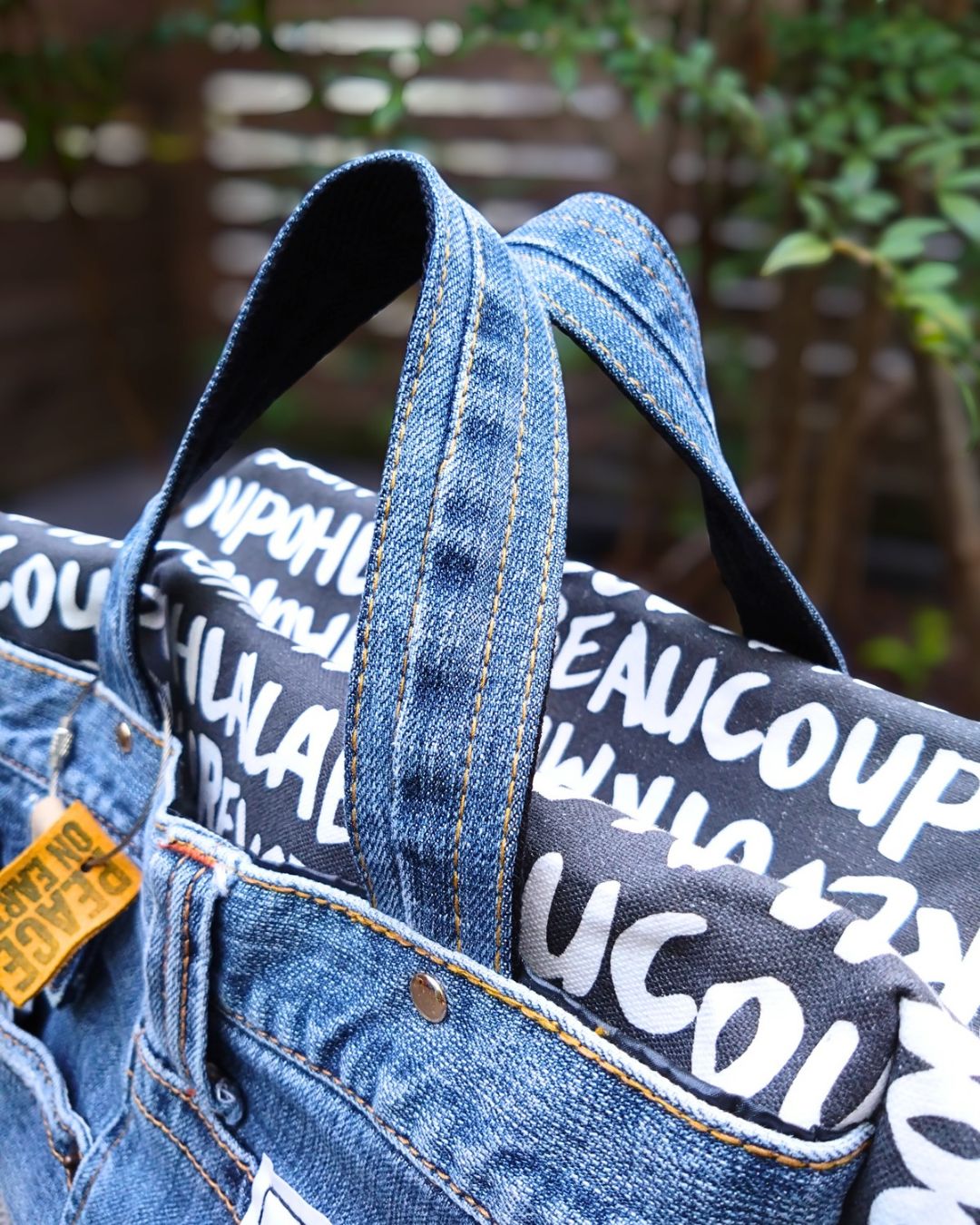 大きめ ️DENIM✖️ボストンバッグ⚮̈