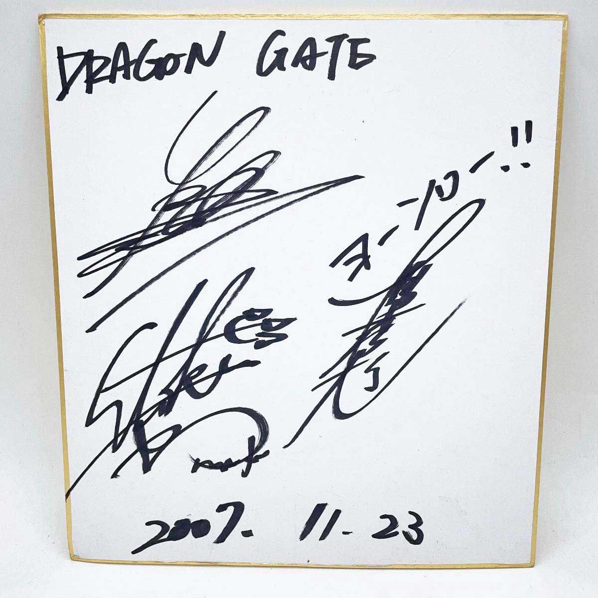 私のサイン DRAGONGATE ドラゴンゲート 2007 鷹木信悟 ハリウッド
