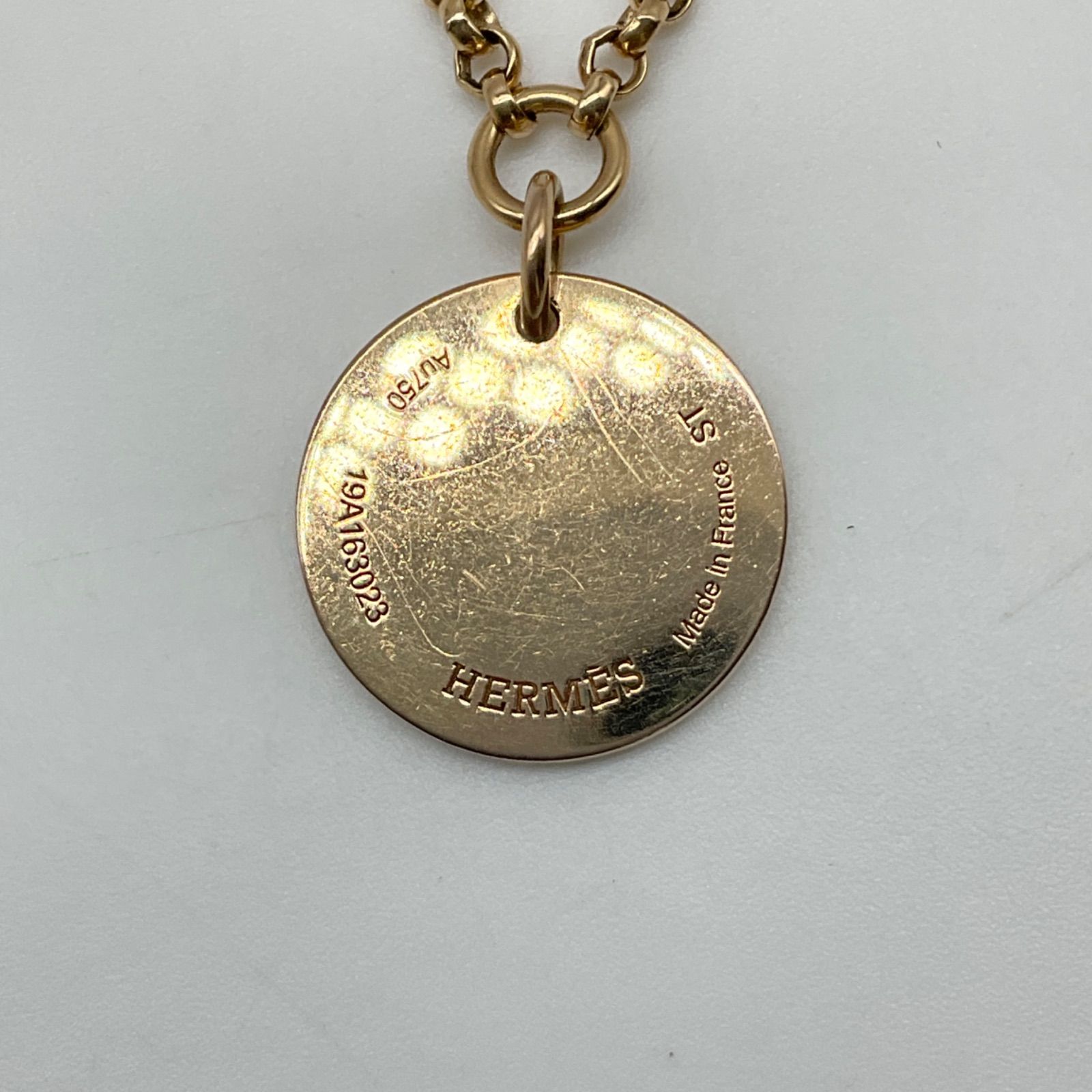HERMES エルメス ブレスレット エクスリブリス PM サイズST K18PG 