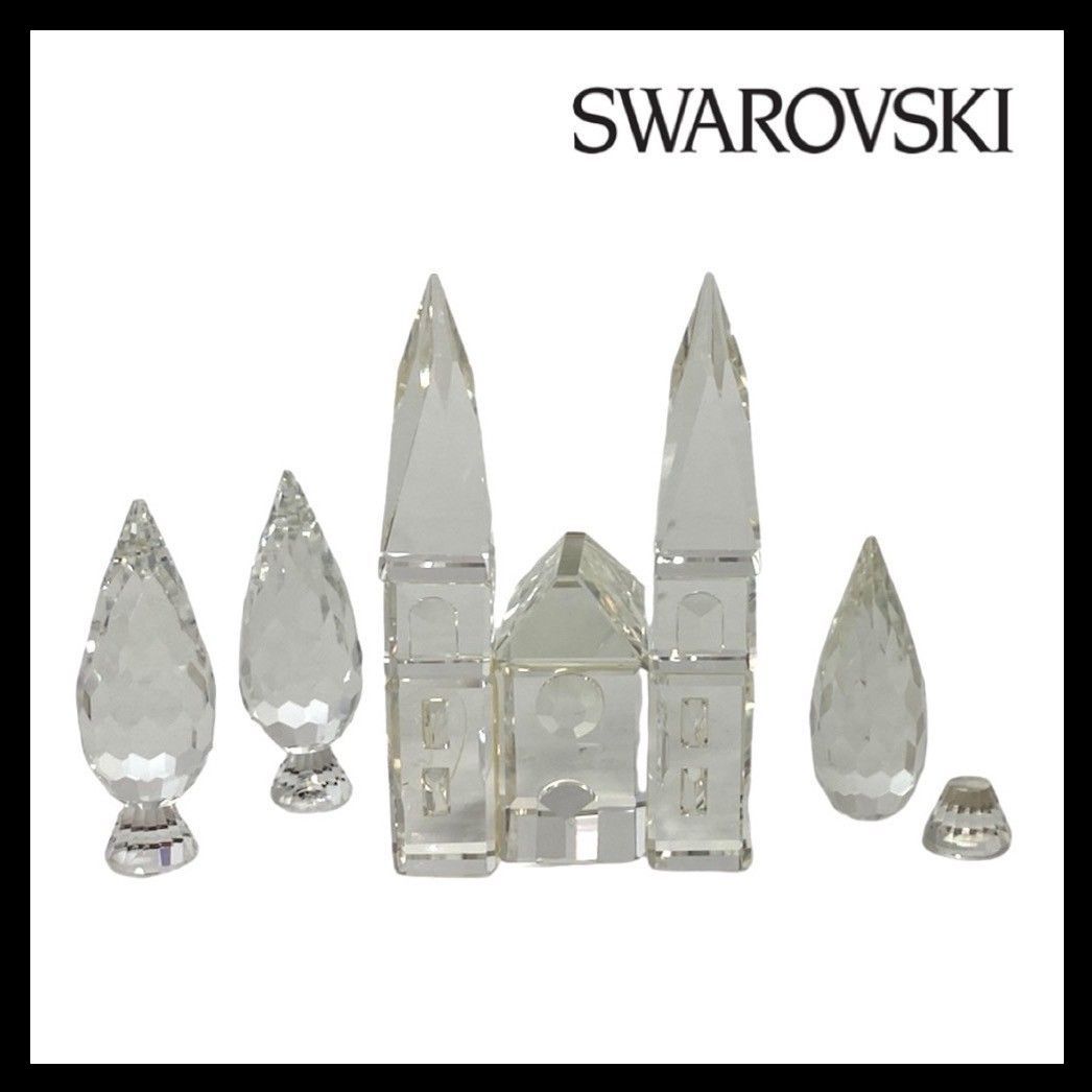 SWAROVSKI】カテドラル 大聖堂 キャッスル/白 樹木 クリスタル ガラス