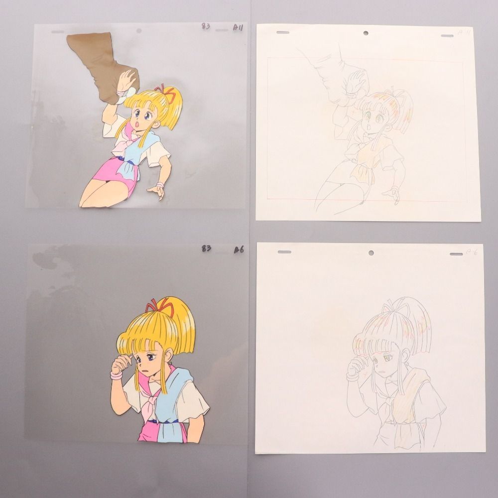 □ たいむとらぶるトンデケマン セル画 2枚セット まとめ売り 原画