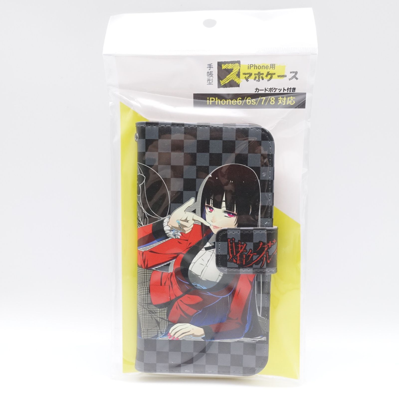 賭ケグルイ iPhone用 手帳型スマホケース iPhone6/6s/7/8/対応 カード