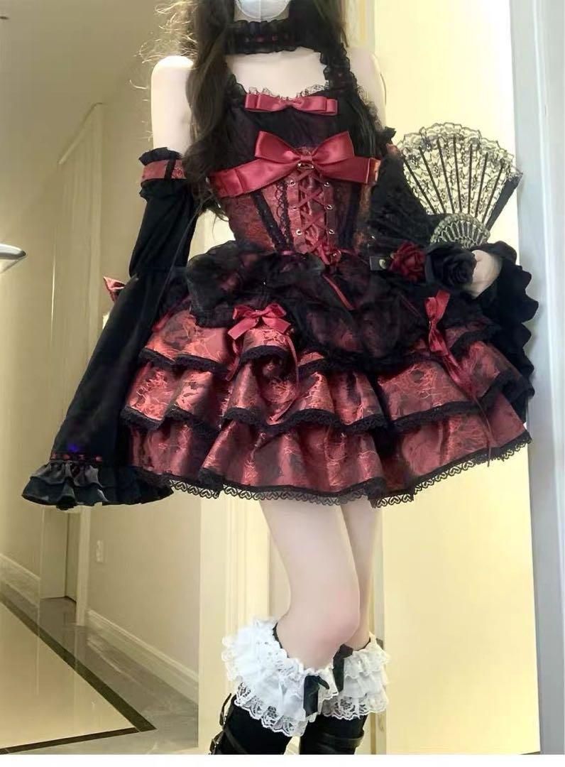 ゴスロリ・ロリータドレス アイドル服 打歌服 プリンセスドレス コスプレ衣装 ゴスロリ・ロリータドレス アイドル服 打歌服 プリンセスドレス