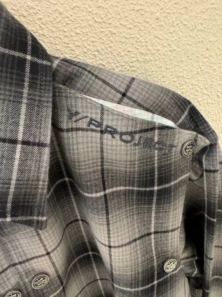 Y/PROJECT SNAP OFF FLANNEL SHIRT