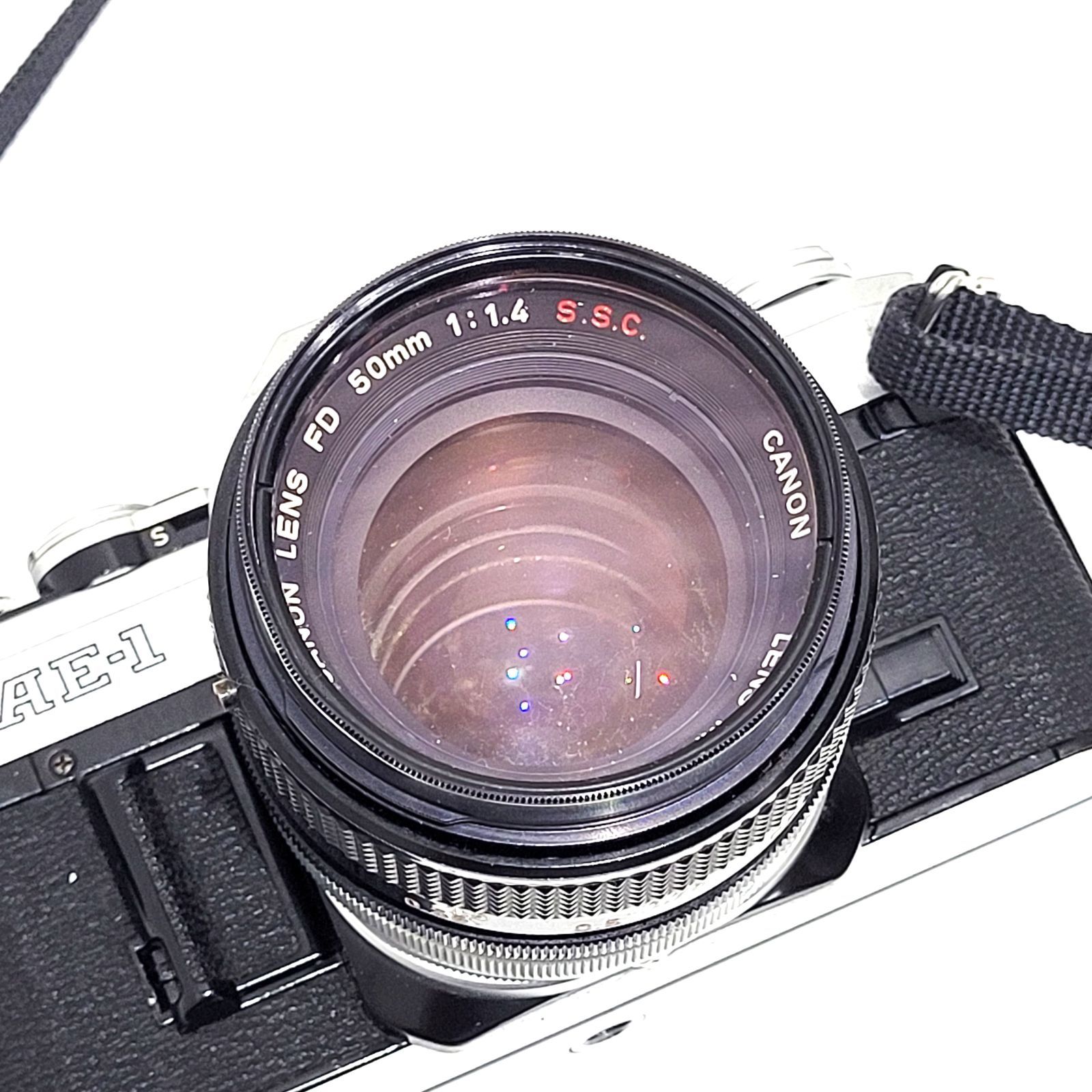 (ジャンク品)canon AE-1 FD 50mm F1.4 レンズ付き Canon キャノン AE-1 一眼レフフィルムカメラ CANON LENS FD 50mm F1.4