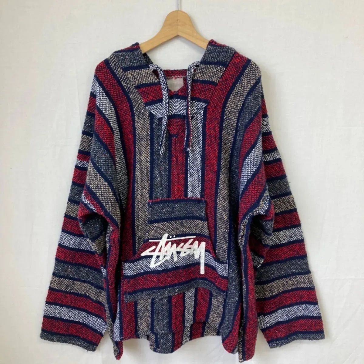 Stüssy ストライプ フーディ ビンテージ メキシカンパーカー 【公式通販】