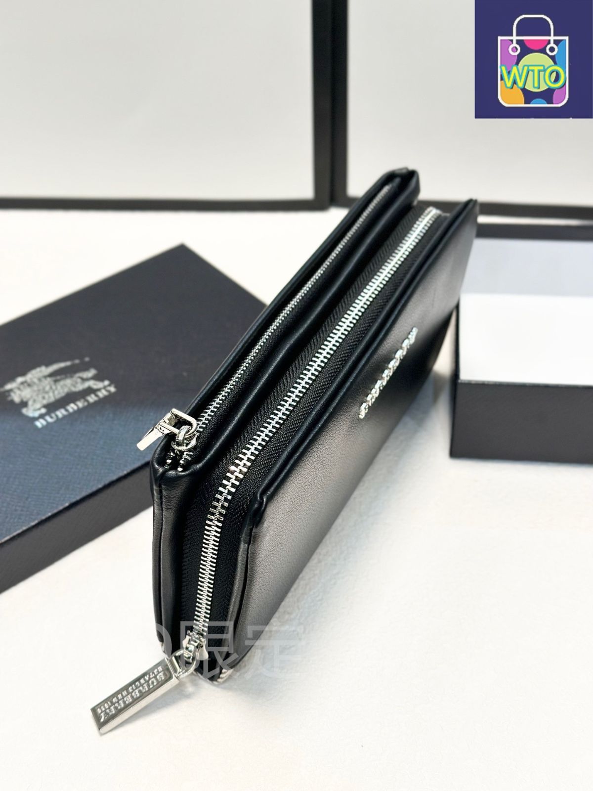 本日限定特価】バーバリー メンズ レザー ハンドバッグ 21×11cm