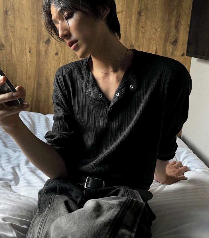 COSYHARU コシハル 公式]ファビアンコーデュロイ ヘンリーネック