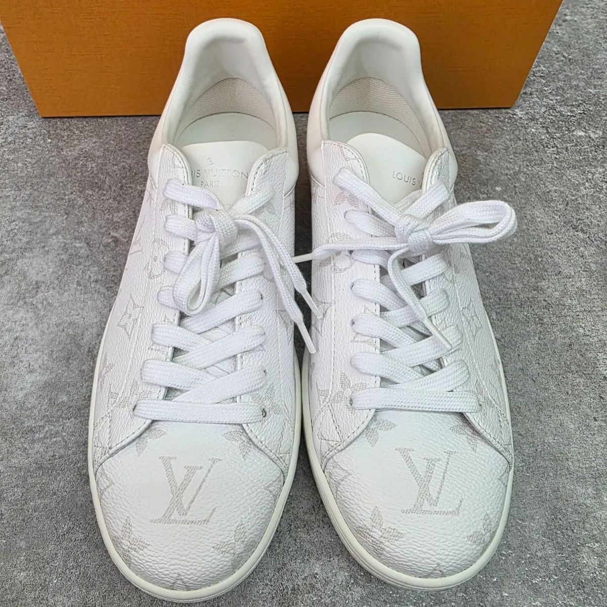 Louis Vuitton ホワイト スニーカー【26cm】 楽天市場】ルイヴィトン メンズ レザー スニーカー 白
