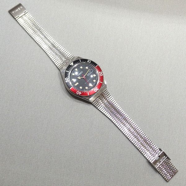 良品☆TIMEX M79 オートマチック ブラック x レッド TX