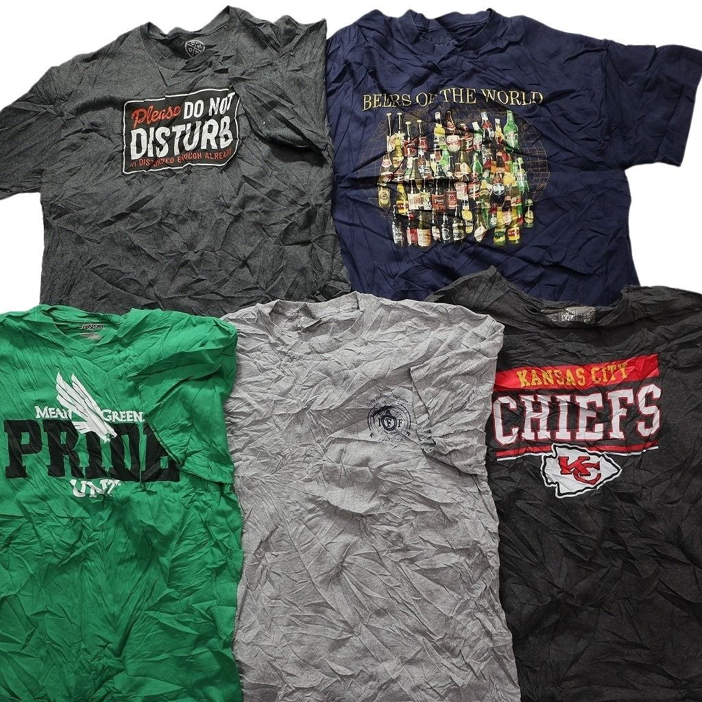 古着卸 まとめ売り カラーmix プリント 半袖Tシャツ 20枚セット