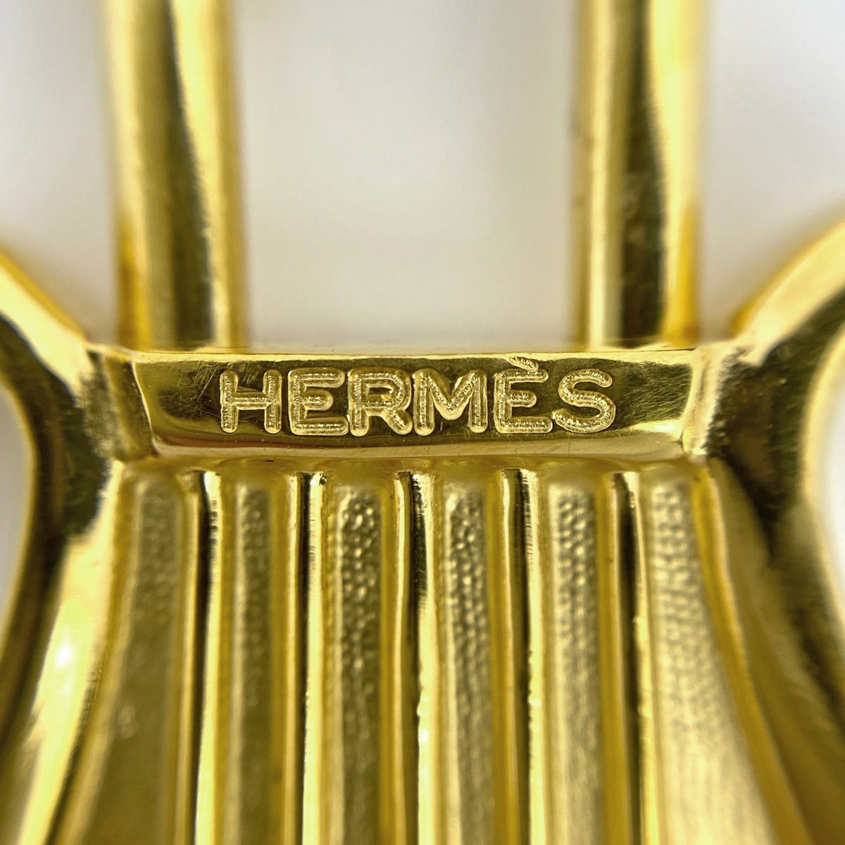 エルメス HERMES ハープ モチーフ バッグチャーム 1996年コレクション ペンダントトップ キーホルダー バッグチャーム GP ゴールド レディース 【中古】