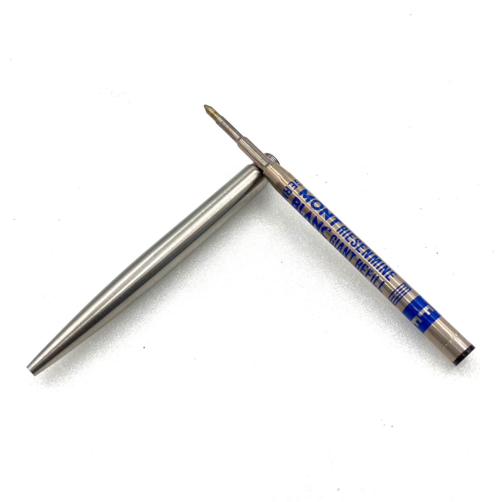 モンブラン ボールペン　シルバー　ゴールド □美品□MONTBLANC モンブラン ノック式ボールペン ゴールド