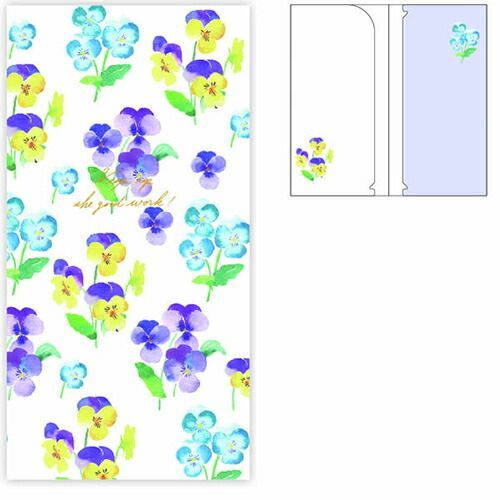 まとめ クローズピン チケットファイル ｎａｍｉｎａｍｉチケットファイル パンジー CF14412 ×25セット