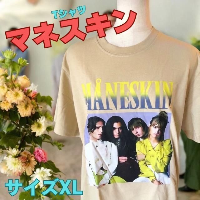 即日発送】Maneskinマネスキン3Dプリント Tシャツ サイズXL ③ - メルカリ