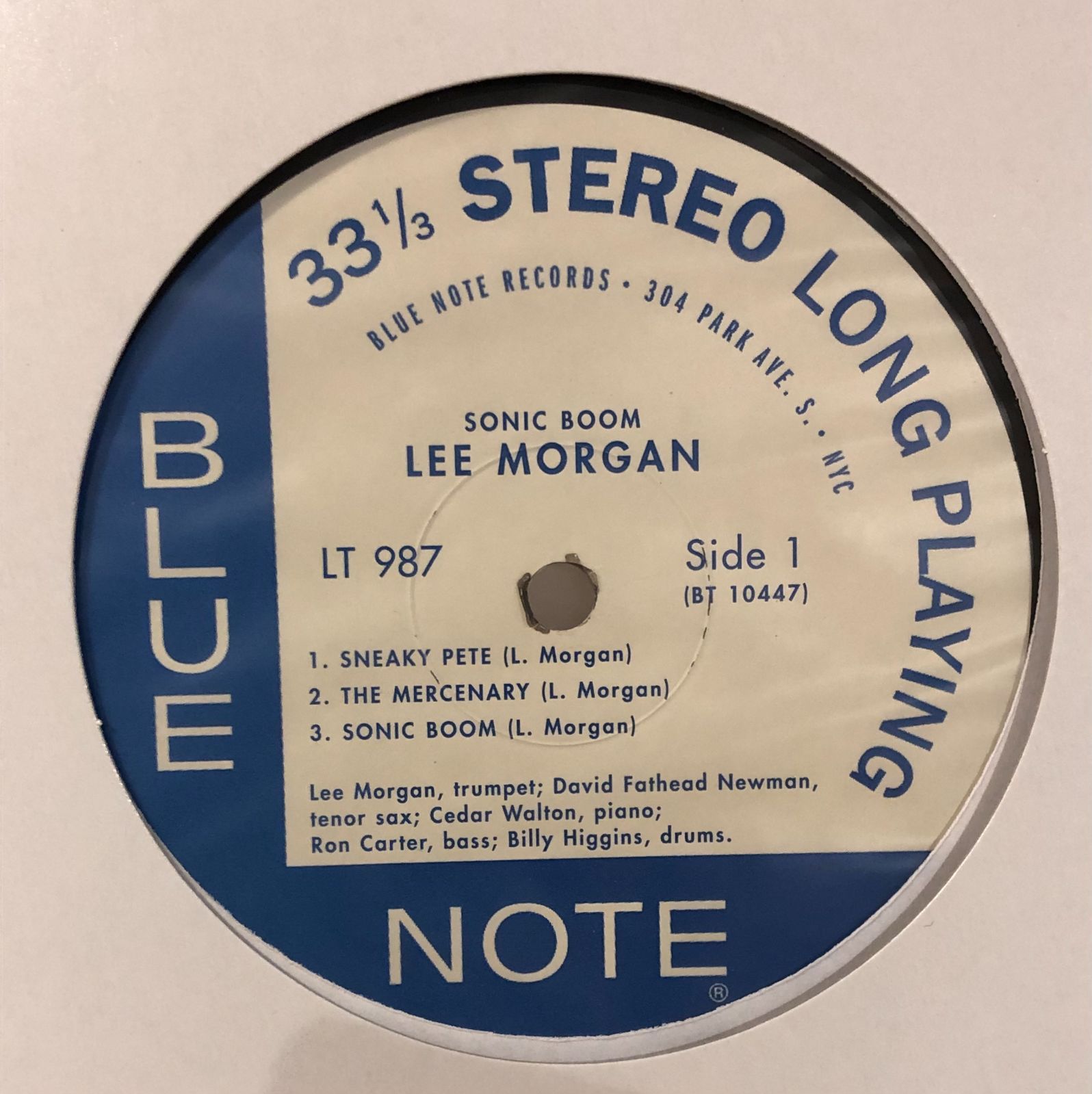 US盤レコード】Lee Morgan 「Sonic Boom」リー・モーガン Blue Note