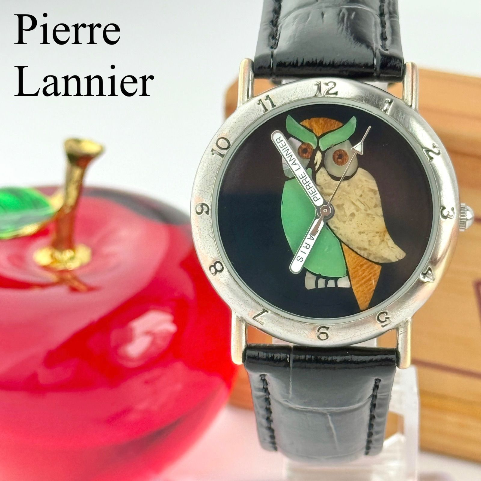 【電池交換済】Pierre Lannier ピエールラニエ 腕時計 フクロウ 2026年最新】ピエールラニエ ふくろうの人気アイテム - メルカリ