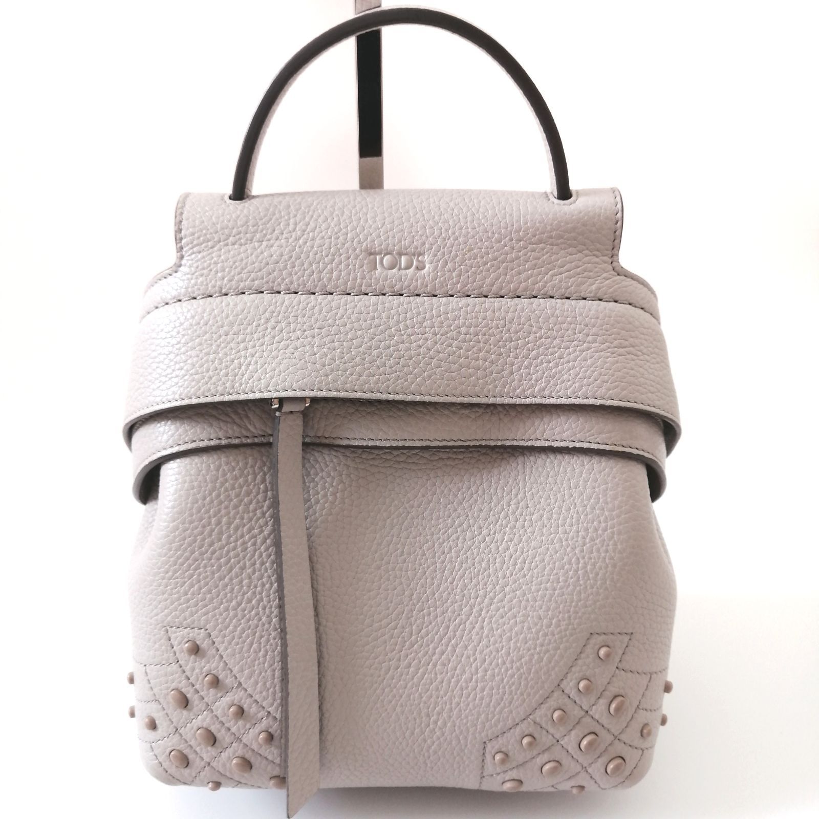 美品☆　TOD'S　3way　ウェーブ　スタッズ　リュック　ショルダーバッグ 美品☆ TOD'S 3way ウェーブ スタッズ リュック ショルダーバッグ