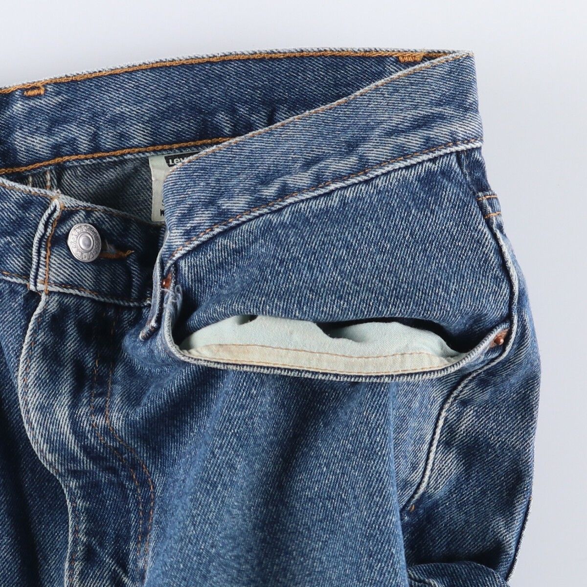テーパードデニムパンツ メンズw32相当