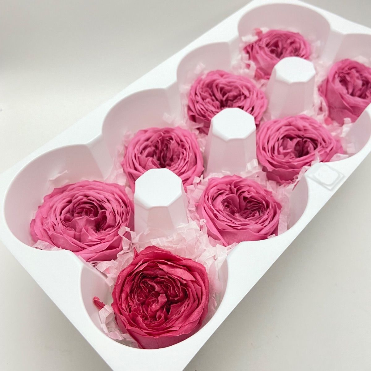 EARTH MATTERS 造花 ローズてまり プリザーブドフラワー花材】03 ローズ バラ てまり ピンク 2色入り8輪