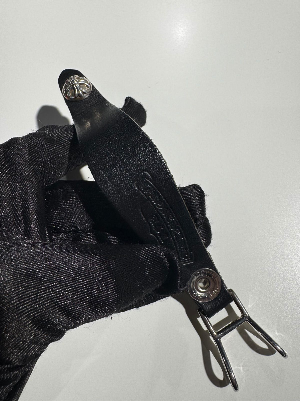 クロスボールボタン レザー