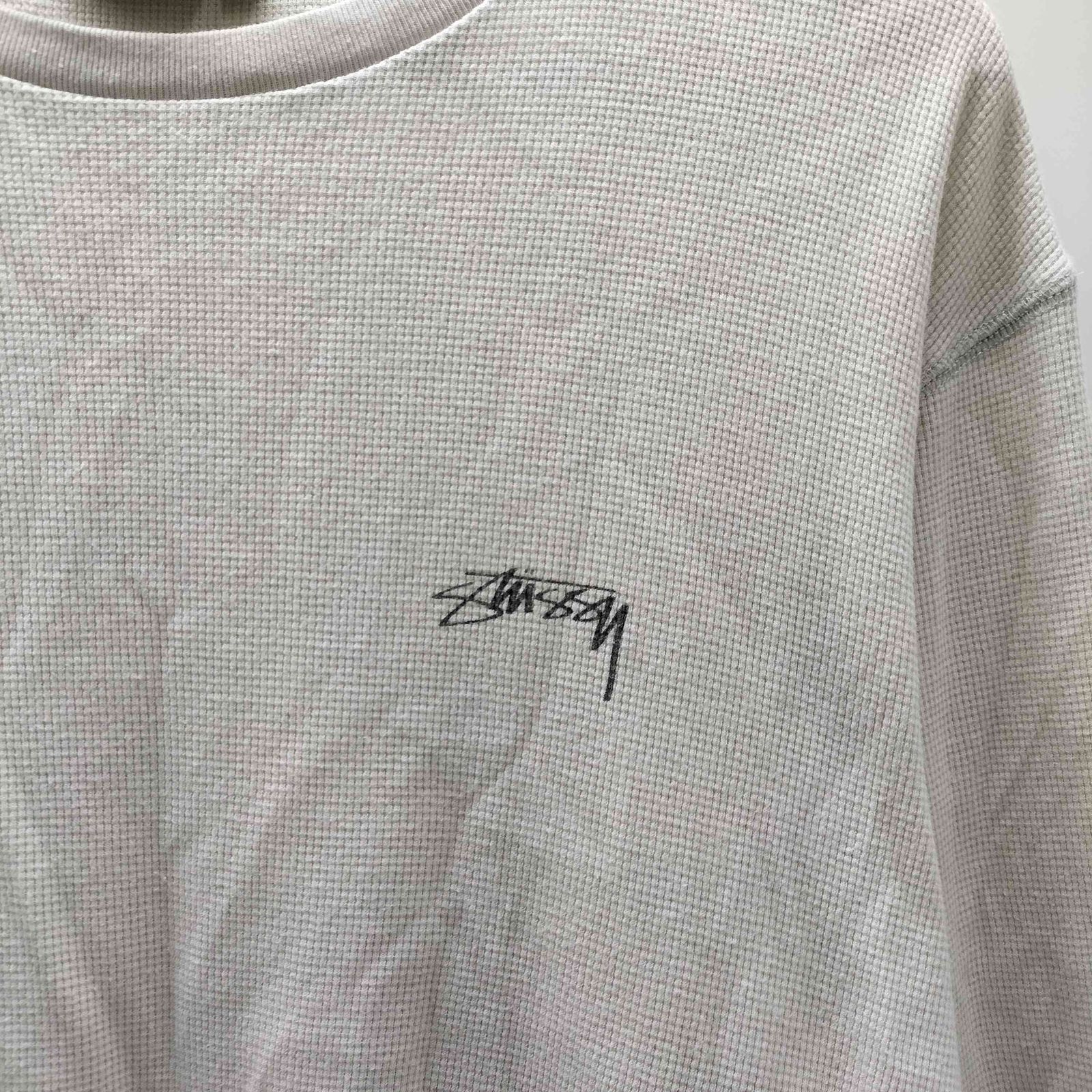 Stussy ワッフルニット 長袖カットソー Basic Stüssy Thermal - Bone