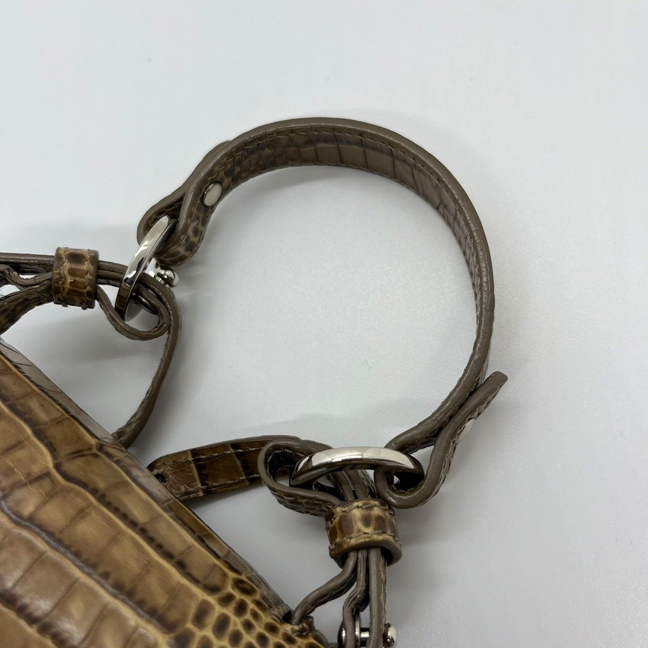 FOXEY フォクシー VICTORIA クロコ型押し2WAYショルダーバッグ MADE IN