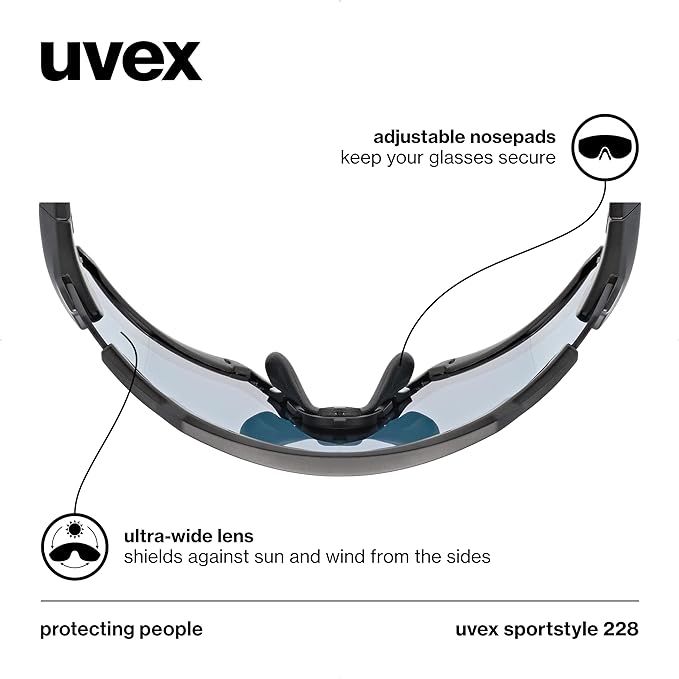 uvex(ウベックス) スポーツサングラス UV400 くもり止め ミラーレンズ