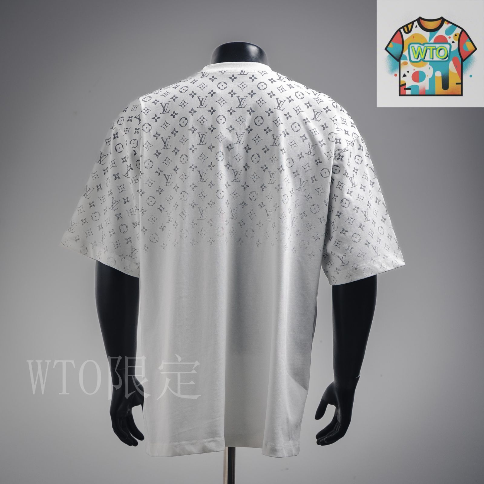 今日特価】LOUIS VUITTON LV 2025SS グラデーション肩文字半袖 T