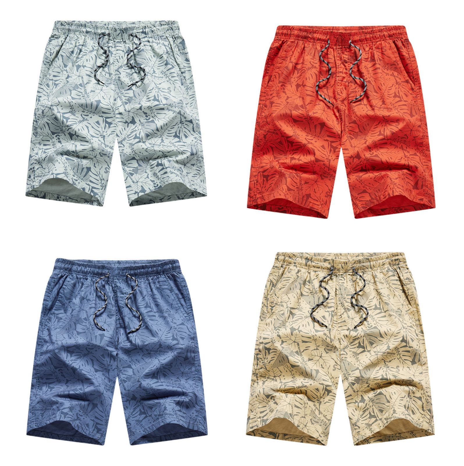 美品 ジャストカヴァリ レディース トロピカル柄 ショートパンツ イタリア製 M ショートパンツ付きラッフルフリルビキニ3点セット【ヤシ柄