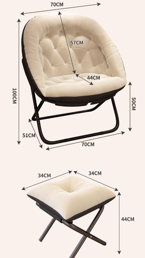 寝椅子昼休み折りたたみムーンチェア怠け者ソファ学生寮背もたれ椅子家庭用ベランダパソコンチェア