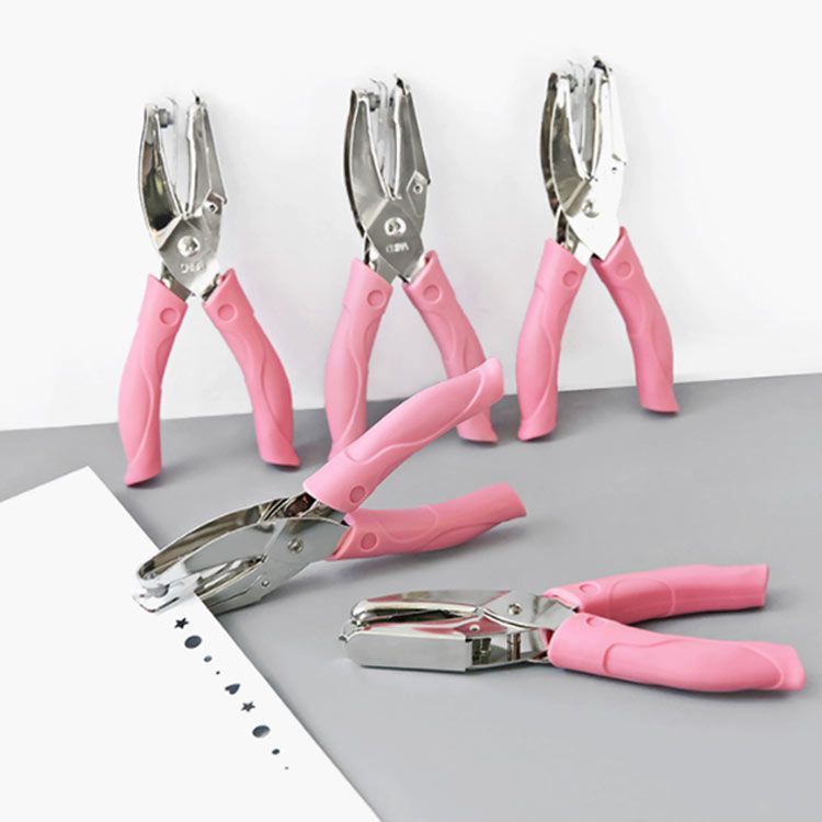 全5タイプ穴 穴あけパンチ 1穴 丸 星 ハート 穴開けパンチ ワンホール