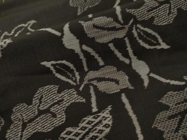 平和屋着物○本場大島紬 吉祥枝花文 正絹 逸品 未使用 CAAS7185yc