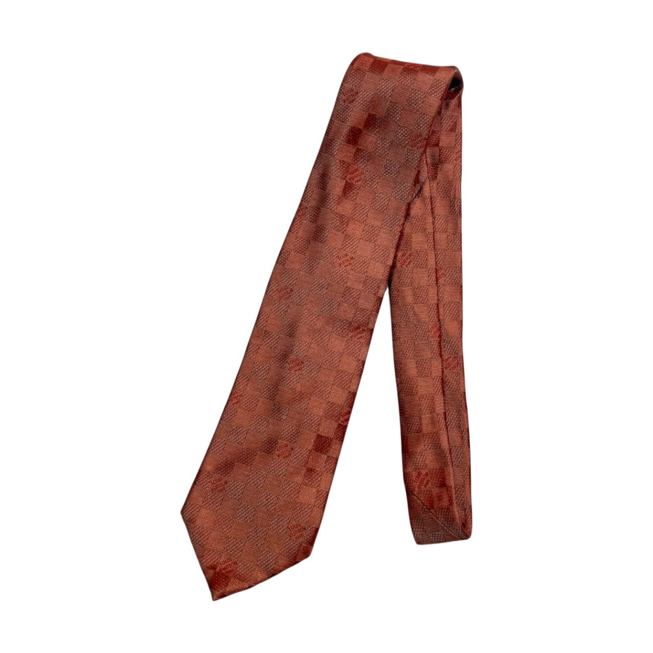 LOUIS VUITTON ルイヴィトン ダミエ ネクタイ /イタリア製/シルク100