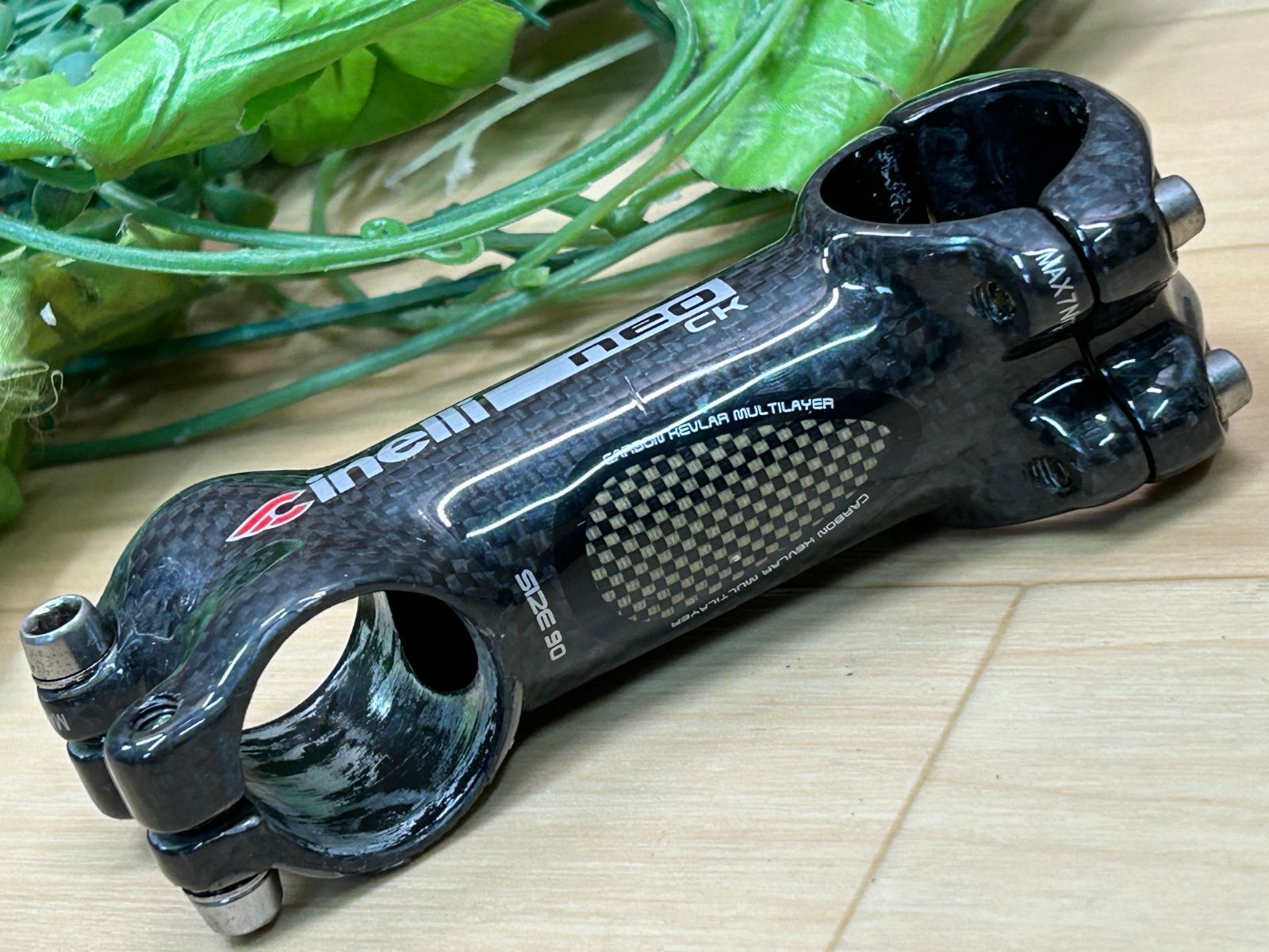 大特価sale!! 良品!! Cinelli NEO CK STEM 90mm 128g チネリ ネオ CKステム アルミ カーボンラップステム ロード ミニベロ クロス ピスト MTB 同梱発送承り中!! M-676